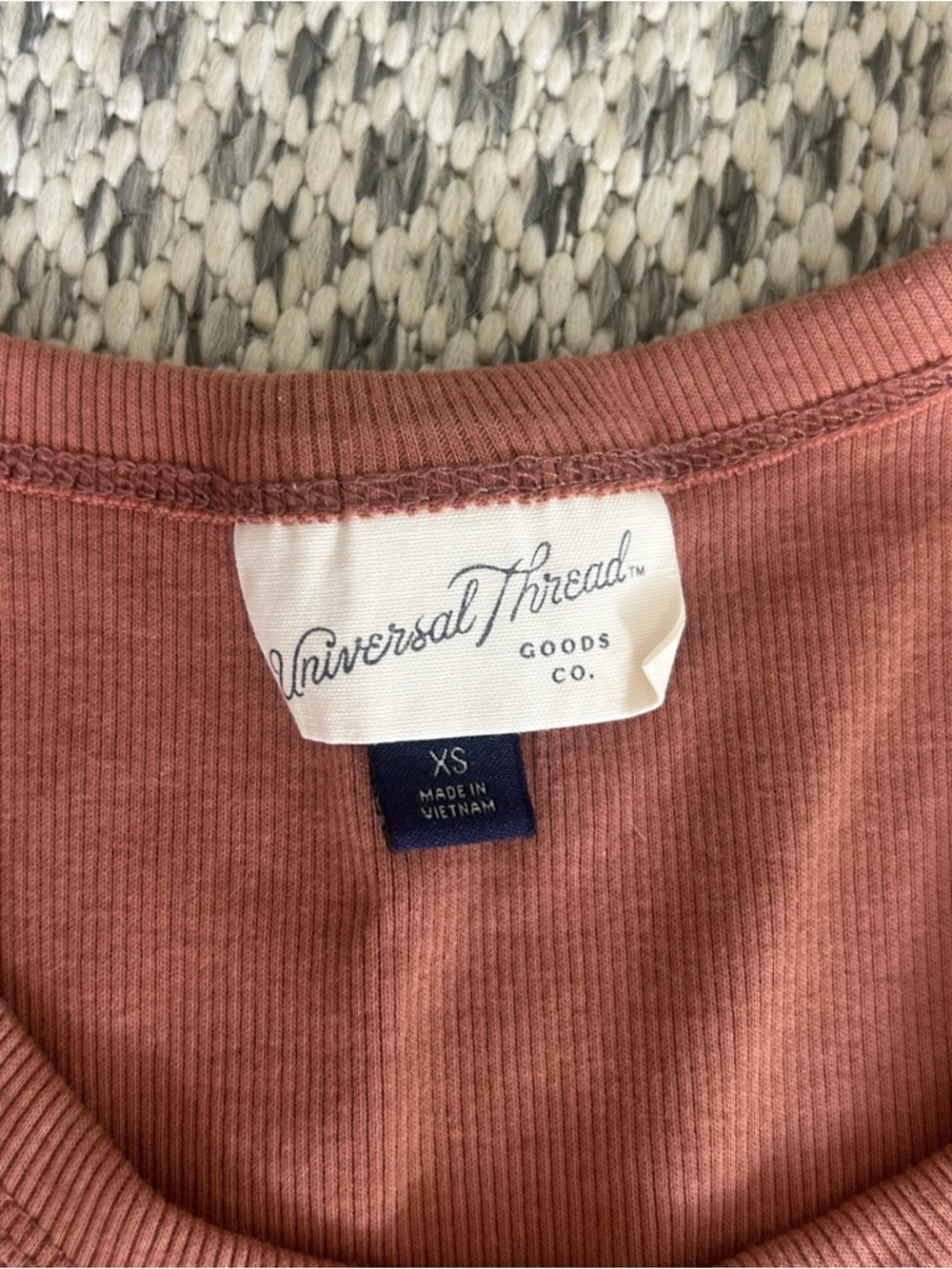 Universal Threads-  Ribbed Tank Top - Rust - Picture 3 of 3